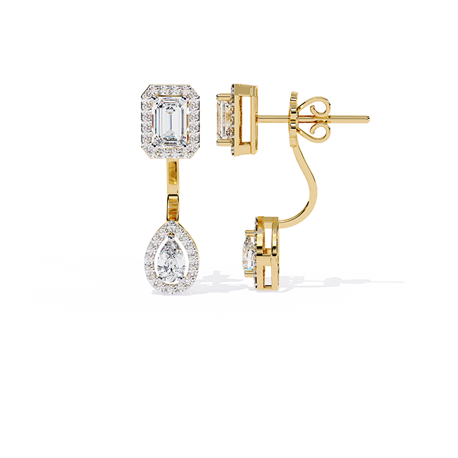  Duo Drop Geometric Earrings