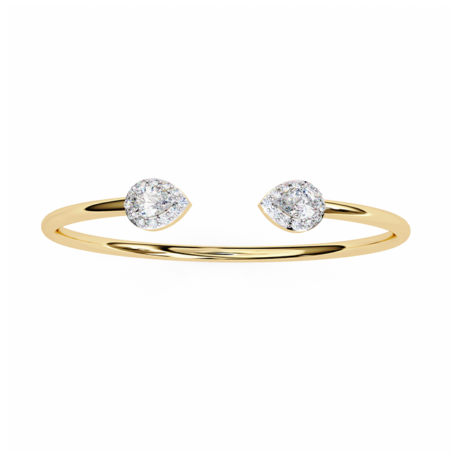  Twin Pear Arc Bracelet