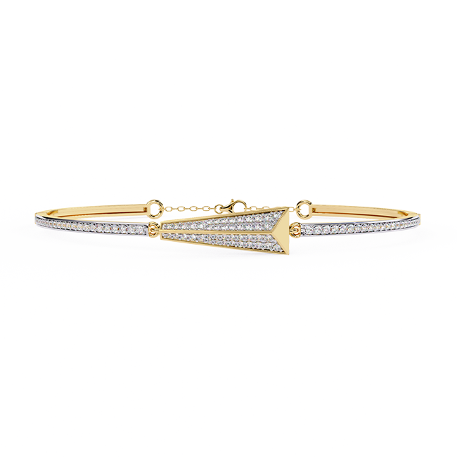 Gilded Channel Bracelet