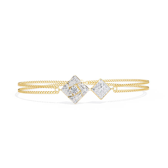  Studded Twinlight Diamond Bracelet