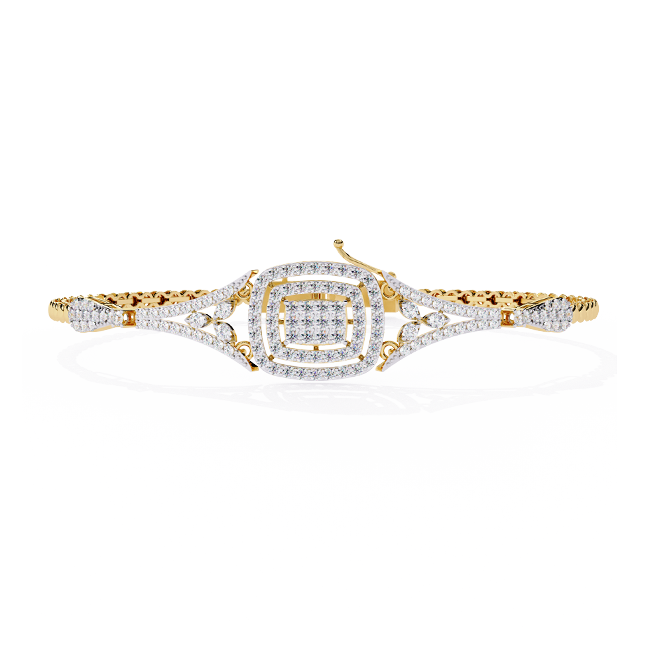 Opulent Cushion Diamond Bracelet