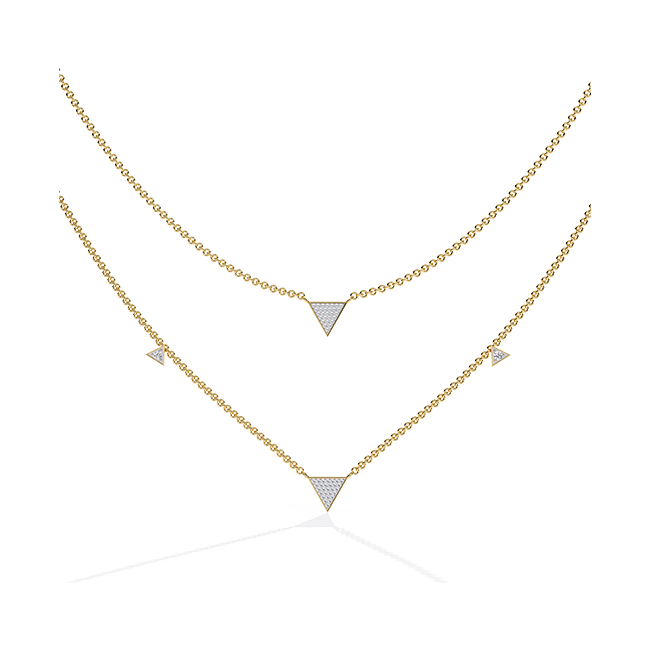 Golden Vertex Necklace