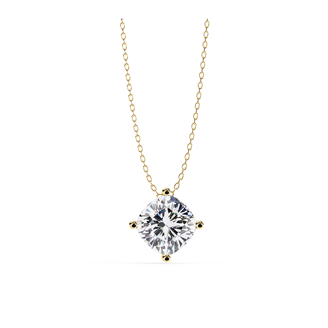 Cushion Cut Solitaire Pendant