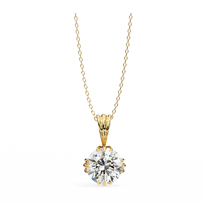 Royal Crown Round Solitaire