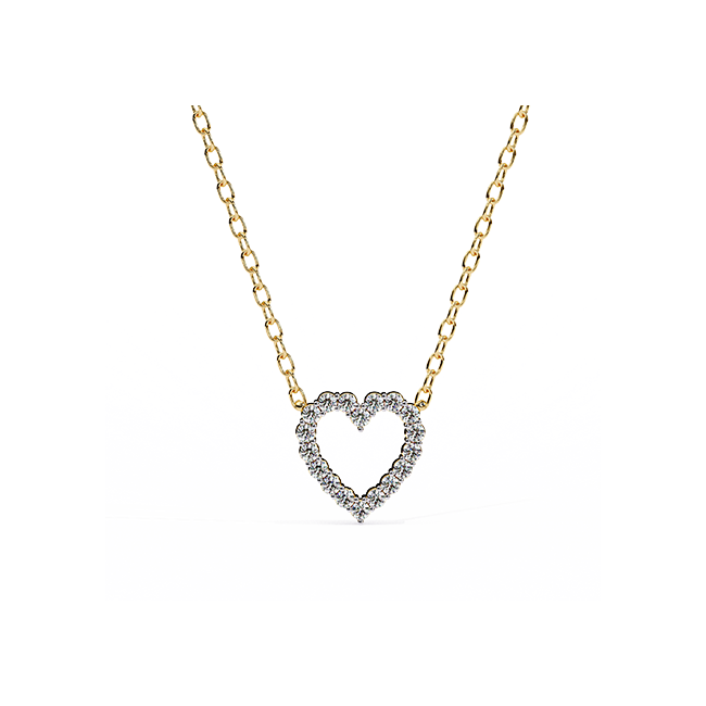 Pave Heart Pendant