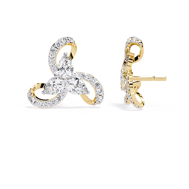 Triple Swirl Studs
