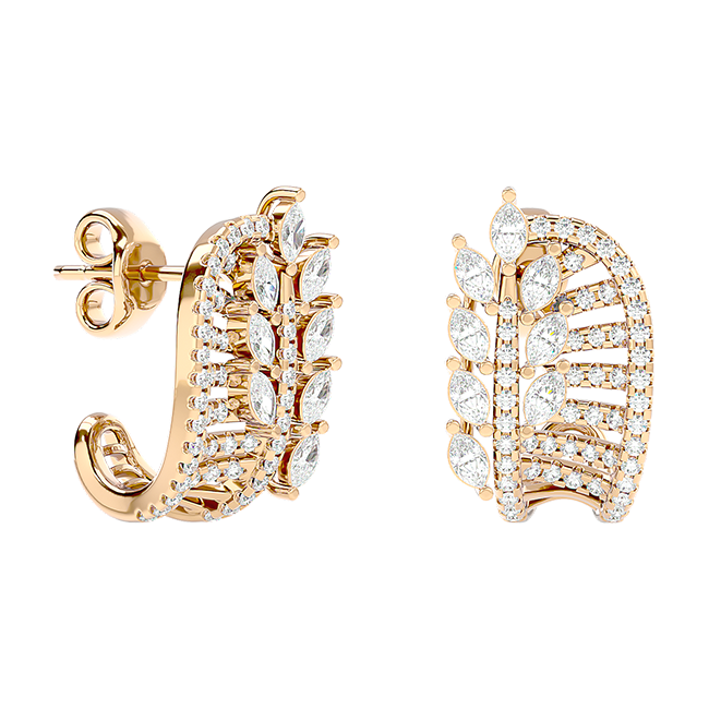 Fan Feather Studs