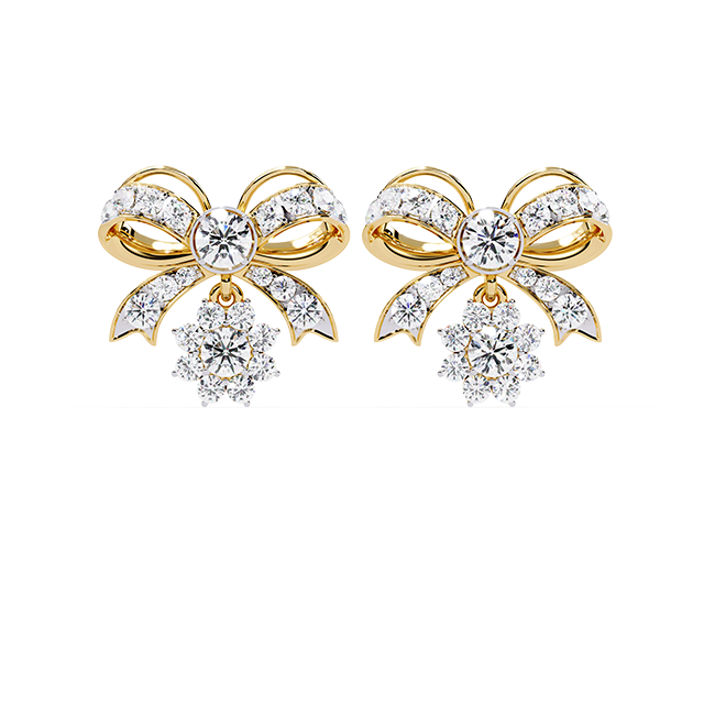 Bow Drop Studs