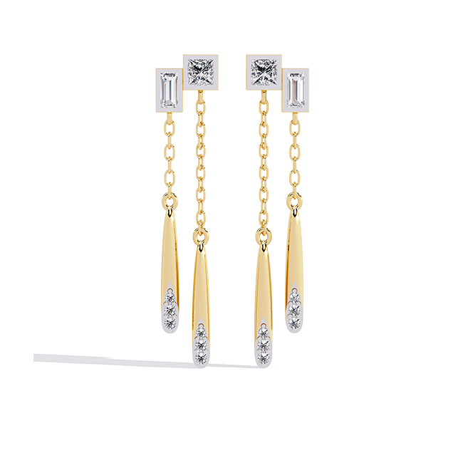 Linear Drop Earrings
