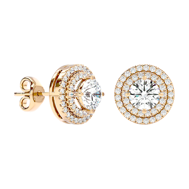 Halo Cushion Studs