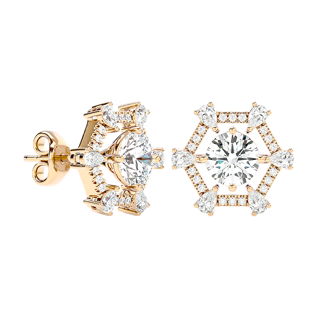 Hexa Star Studs