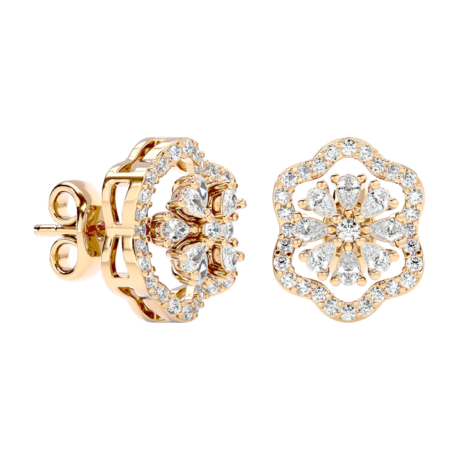  Diamond Bloom Studs