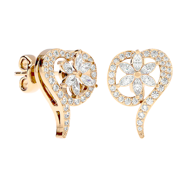 Floral Swirl Studs