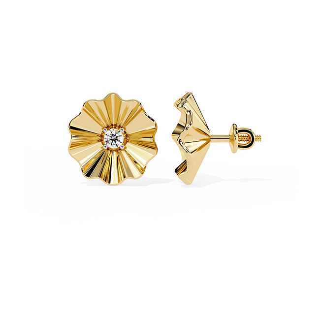 Golden Petal Studs