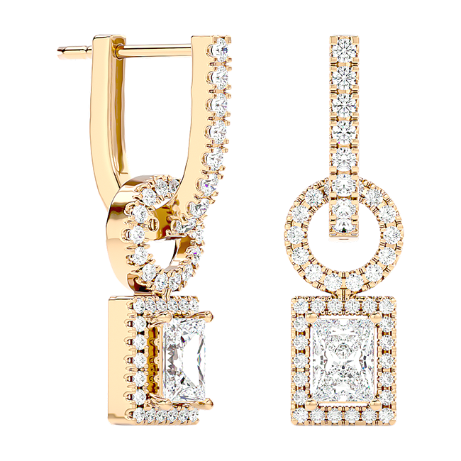 Square & Circle Danglers