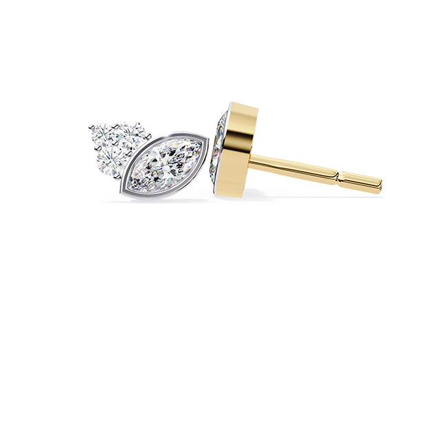 Marquise Bezel Studs