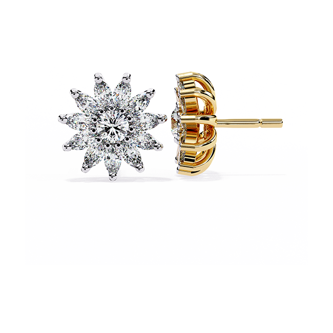 Snowflake Bloom Studs