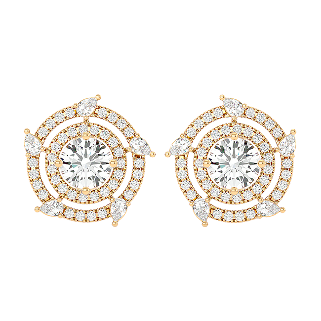 Spiral Halo Studs