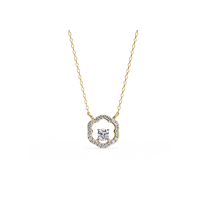  Cushion Halo Pendant