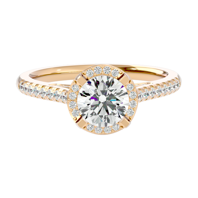 Oval Halo Diamond Ring
