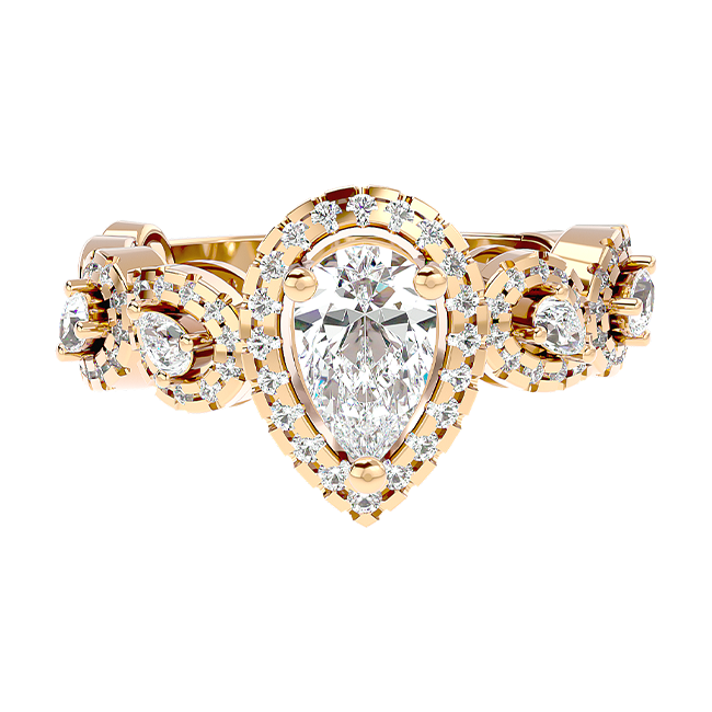 Celestia Teardrop Ring