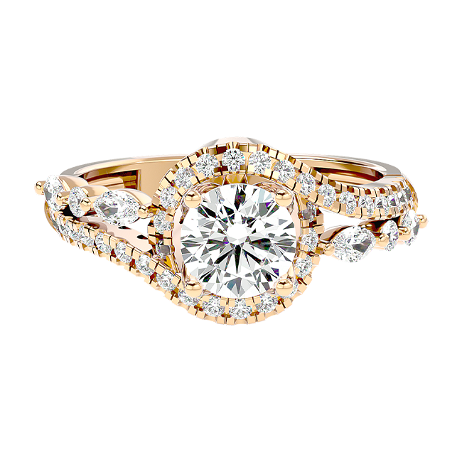 Floral Halo Ring