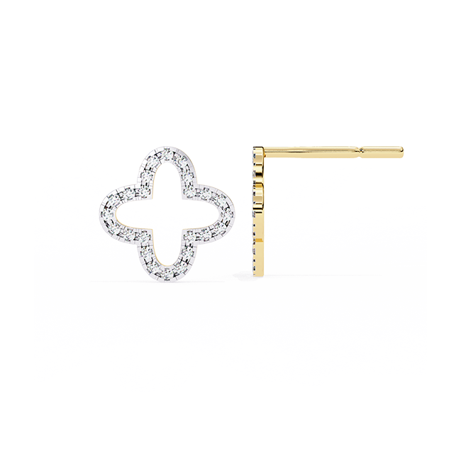  Clover Diamond Studs