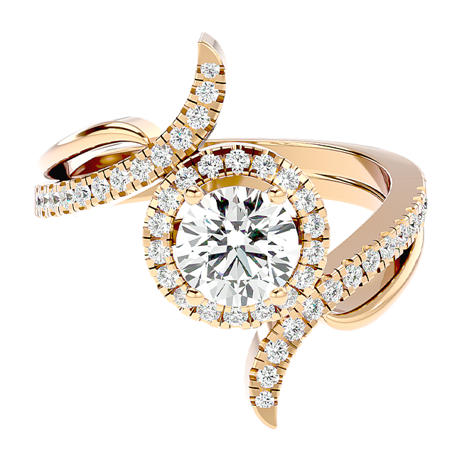 Crossover Halo Ring