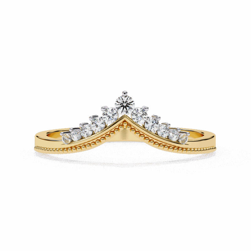 V-Shaped Accent Ring